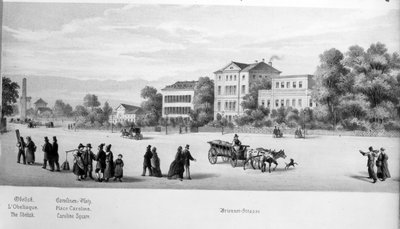 Veduta di Monaco, 1869 da German School